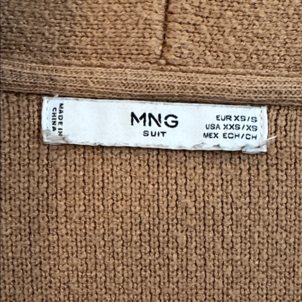 Mango Camel Cardigan Coat - Picture 3 of 5